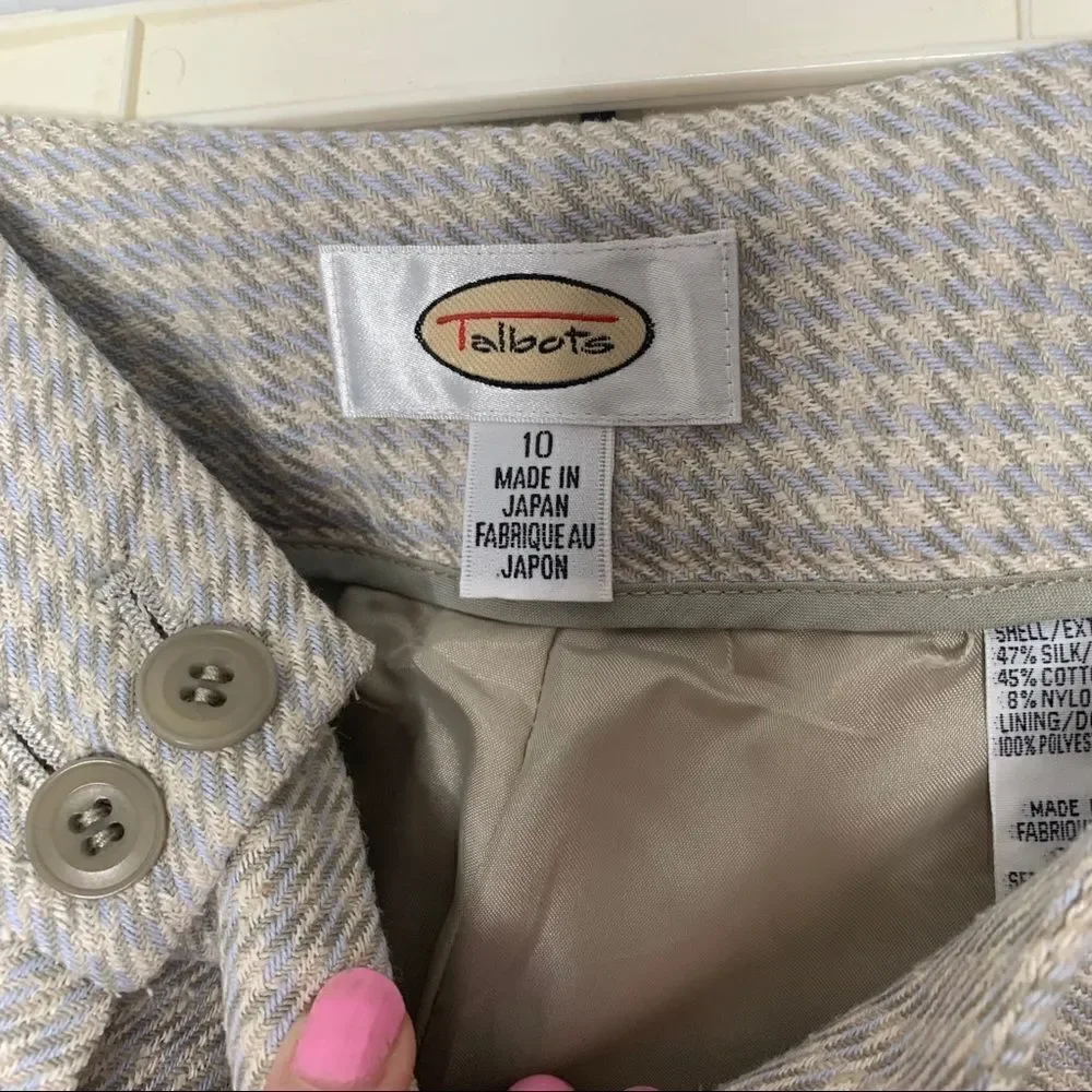 Vintage Talbots Plaid Wool Grandma Pants